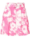 Msgm Shorts With Pinces In Pink