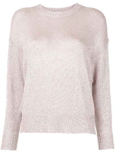 Iro Narodi Metallic-thread Jumper In Pink