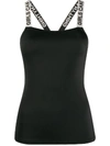 ZADIG & VOLTAIRE LOGO STRAPS TANK TOP