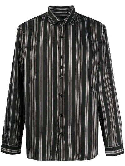 Costumein Horizontal-stripe Long-sleeved Shirt In Black