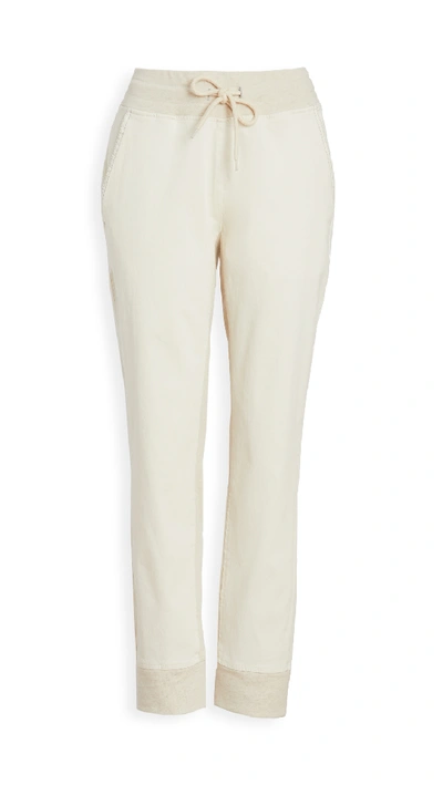 Varley Valley Stretch-jersey Sweatpants In White