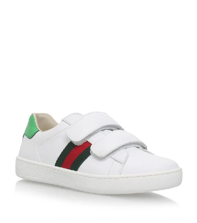 Gucci Kids New Ace Vl Trainers In White