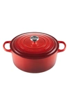 LE CREUSET SIGNATURE 13 1/4-QUART OVAL ENAMEL CAST IRON FRENCH/DUTCH OVEN,LS2501-347FSS