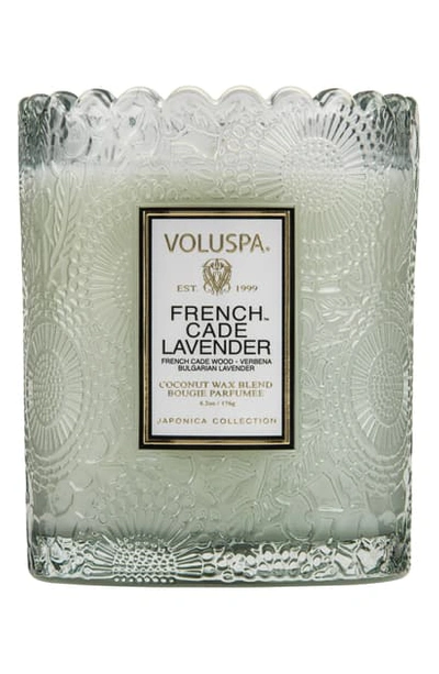Voluspa Scallop Edge Candle In French Cade Lavender