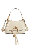 See By Chloé Mini Joan Leather Crossbody Bag In Cement Beige