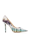 JIMMY CHOO LOVE TIE-DYE LEATHER PUMPS,771987