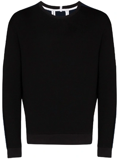 Lot78 Sweatshirt Mit Streifen In Black
