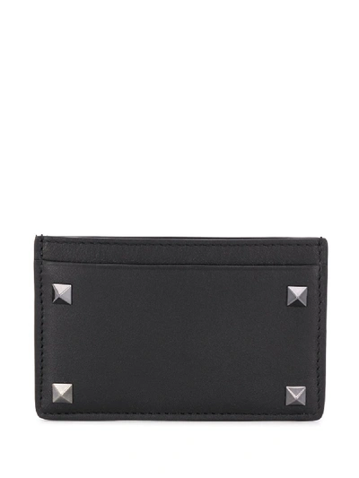 Valentino Garavani Rockstud Cardholder In Black
