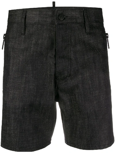 Dsquared2 Denim Style Shorts In Black