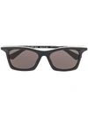 Balenciaga Rim Rectangular-frame Sunglasses In Black