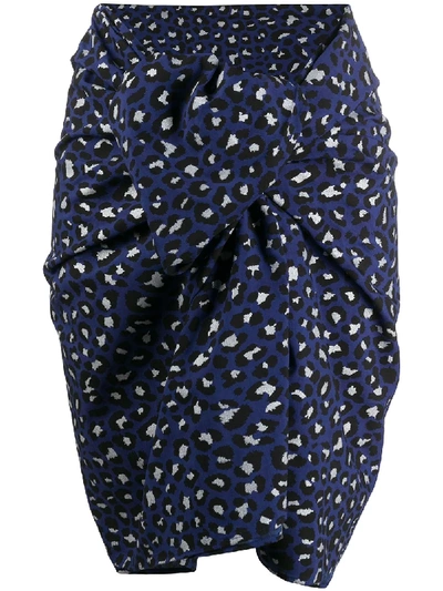 Zadig & Voltaire All-over Print Skirt In Blue