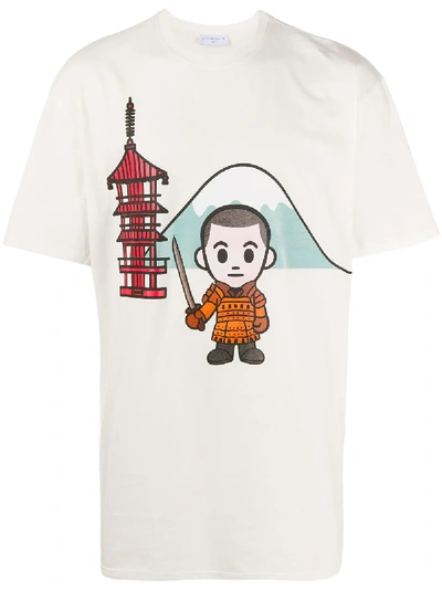 Ih Nom Uh Nit Samurai Cartoon-print T-shirt In White