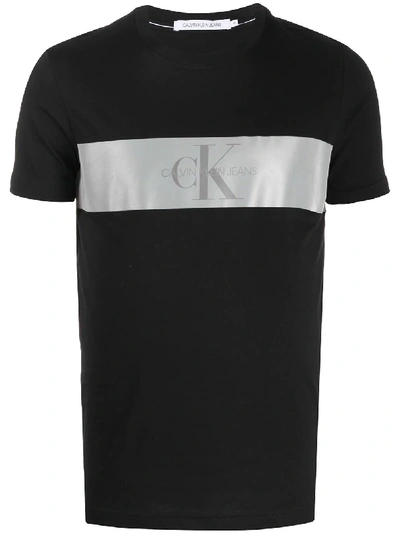 Calvin Klein Jeans Est.1978 Logo Print T-shirt In Black