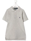 Polo Ralph Lauren Embroidered Logo Polo Shirt In Grey