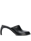 ANN DEMEULEMEESTER CURVED 85MM HEEL MULES