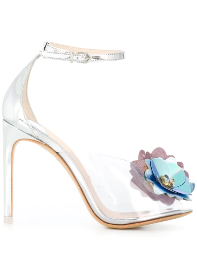 Sophia Webster Cindy 100mm Sandals In Silver
