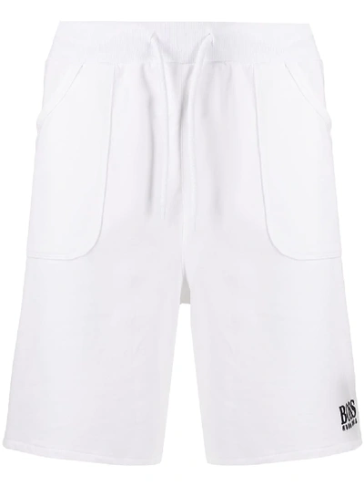 Hugo Boss Logo-print Track Shorts In White