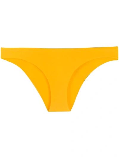 Dsquared2 Logo-print Bikini Bottom In Yellow