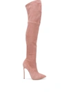 CASADEI POINTED THIGH-HIGH BOOTS