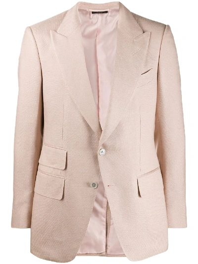 Tom Ford Single-breasted Blazer In Pink