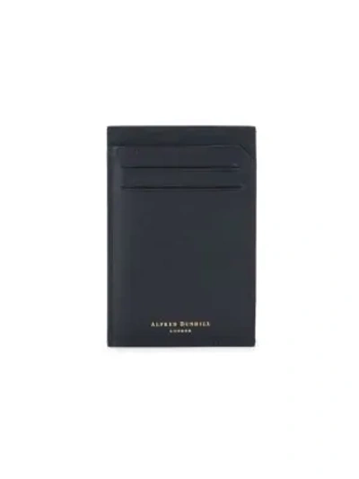 Dunhill Duke Leather Card Case In Ink