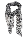 SAINT LAURENT PATTERNED SCARF,11378912