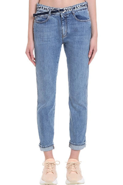 Stella Mccartney Jeans In Blue Denim In Salt And Pepper