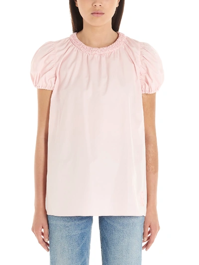 Kenzo Smock Top In Faded Pink