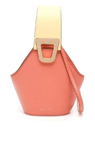 Danse Lente Xs Jhonny Smooth Leather Bag In Pink,yellow