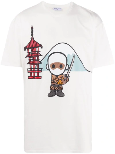 Ih Nom Uh Nit Samurai Cartoon-print T-shirt In White