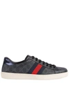 GUCCI ACE WEB-TRIM SNEAKERS