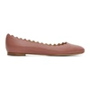 Chloé Chloe Pink Lauren Ballerina Flats In 6ac Rusty P