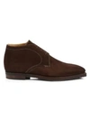 Corthay Chukka Pullman Suede Boots In Dark Brown 2