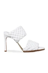 Bottega Veneta Lido Leather Woven Sandals