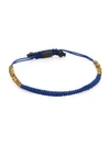 Saks Fifth Avenue Collection Macramé Braided Friendship Bracelet In Blue