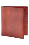 Bosca Old Leather Card Wallet In Cognac