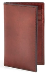 Bosca Old Leather Card Case In Dark Brown