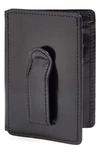 Bosca Old Leather Front Pocket Id Wallet In Black