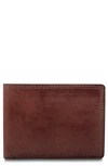 Bosca Small Billfold Wallet In Dark Brown