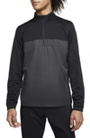 Nike Shield Victory Menâs 1/2-zip Golf Jacket In Black,dark Smoke Grey,black