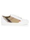 Burberry Women's Salmond Vintage Check Leather & Textile Sneakers In White