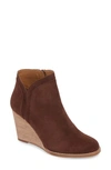 Lucky Brand Yimina Wedge Bootie In Soil Suede