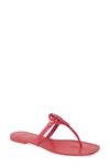 Tory Burch Mini Miller Flip Flop In Bright Azalea