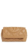 TORY BURCH FLEMING SOFT QUILTED LEATHER CLUTCH,59690