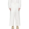 TOOGOOD TOOGOOD WHITE THE BOXER TROUSERS