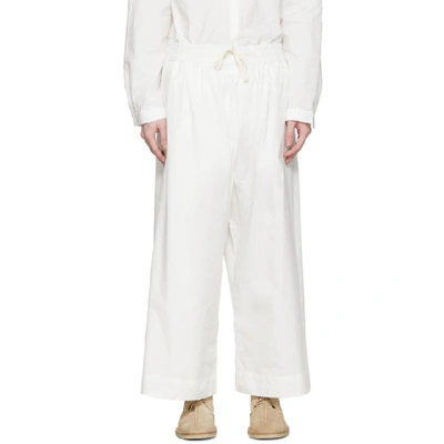 Toogood White The Boxer Trousers In Chalk