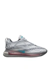 Nike Air Max 720 Sneakers In Wolf Grey Teal Red