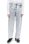 MM6 MAISON MARGIELA OPENING CEREMONY SNOW DENIM HIGH-WAISTED JEANS,ST220254