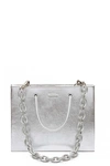 MEDEA OPENING CEREMONY HANNA MEDEA LEATHER CHAIN SILVER BAG,ST223485