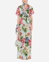 Dolce & Gabbana Floral Print Silk Wide Leg Jumpsuit In Floral Print